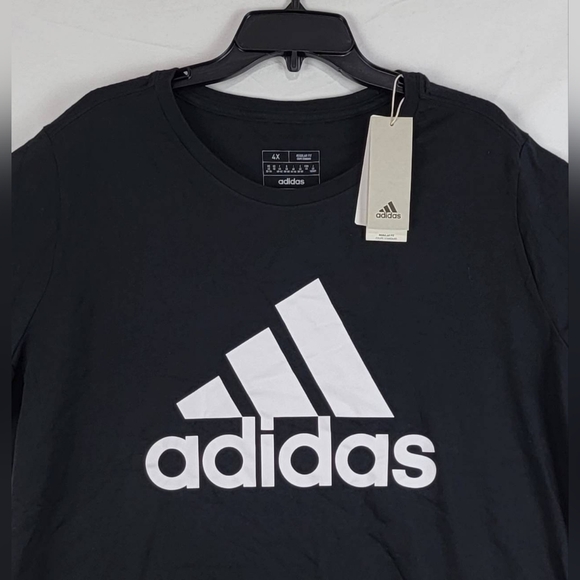 $30 adidas Womens Essentials Logo Cotton Crewneck T-Shirt - Picture 4 of 6
